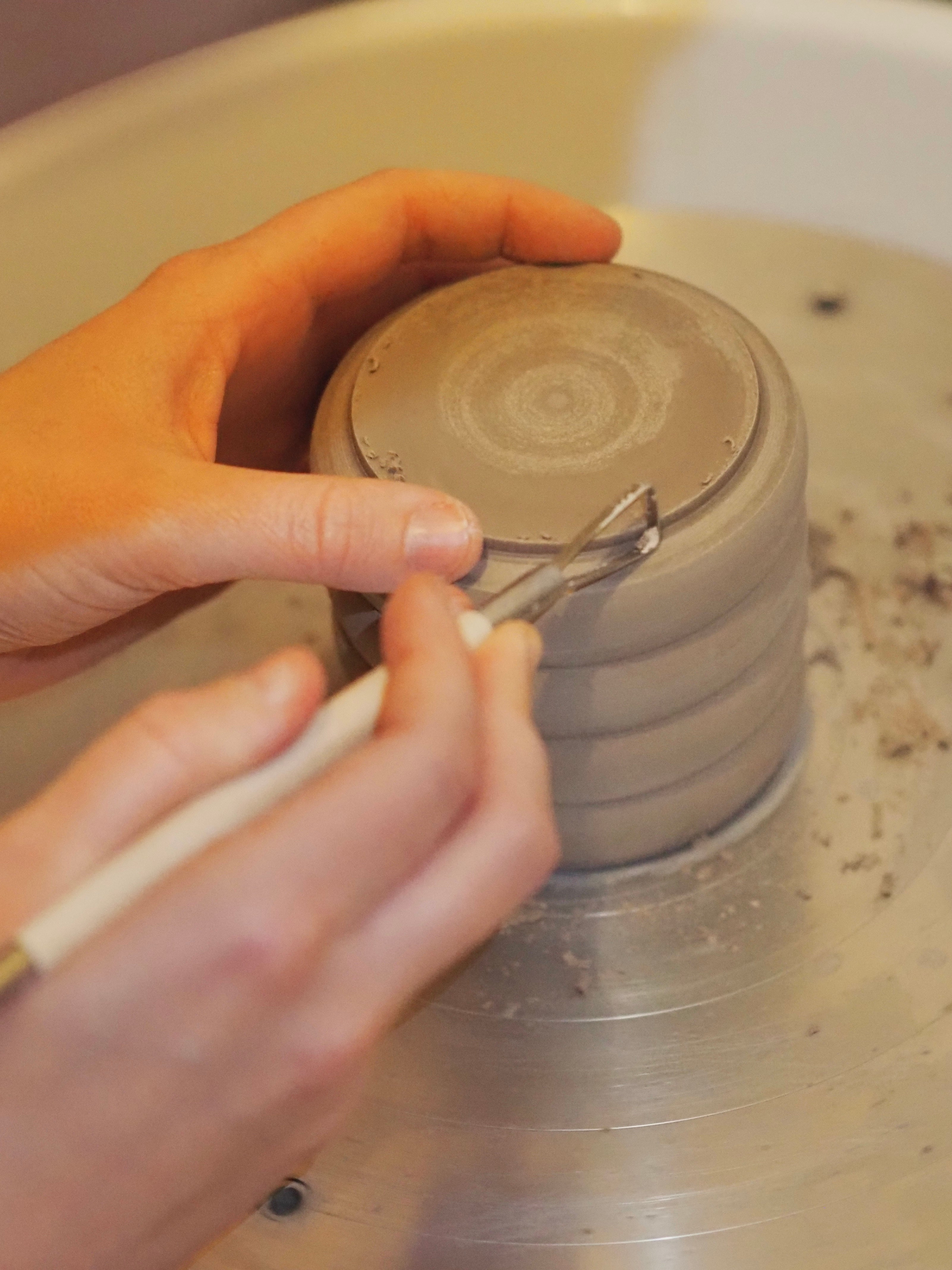 Schritt 2 - Abdrehen